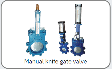 Manual knife gate valve